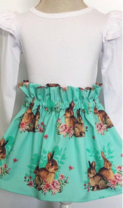 Mint Bunny Skirt